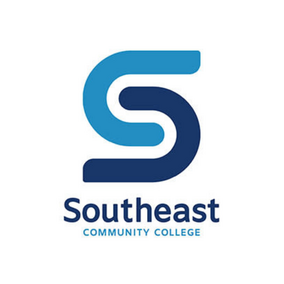 Southeast Community College logo with a stylized blue "S".