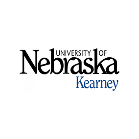University of Nebraska Kearney logo, black text with "Kearney" in blue.