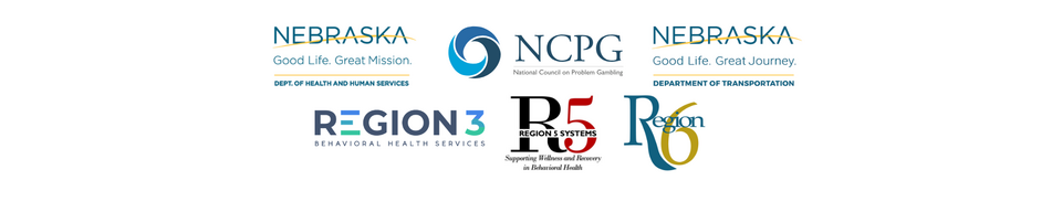 Nebraska state logos, NCPG, Region 3, Region 5, and Region 6 displayed together.